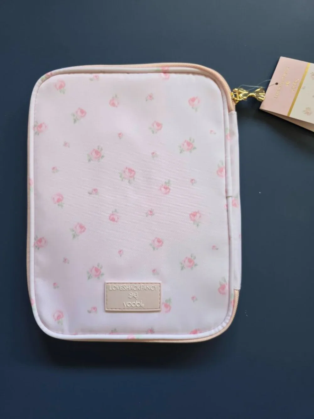 LoveShackFancy Target Yoobi pink Backpack Tech Organizer Blooming Heirloom 4 lot
